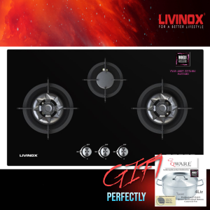GRP0464 LIVINOX LGH-PINE 3BF-BL FLEXI GAS HOB