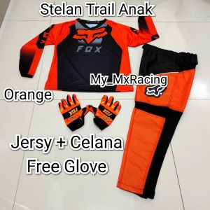 PROMO STELAN ANAK Jerseyset TRAIL CROSS- Jersey set Trail ANAK 4 SAMPAI 12 TAHUN- BISA BAYAR DI TEMPAT Jersey & Celana Motocross - Jersey Trabas F09- Jersey Stelan MX Cross - Satu Set Jersey & Celana FREE GLOVES - Jersey PREMIUM - Celana Cordura