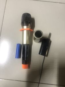 Micro không dây boss  58 Bộ 1 2  Mic uhf  kim loại đa năng dùng cho tất cả các loa  pin sạc