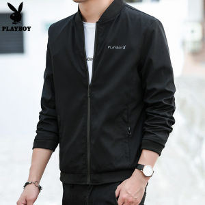 PLAYBOY Jacket Mens Lightweight Jacket for Men Business Slim Fit
