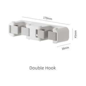 [SG] IMP HOUSE Mop/Broom Holder No Nails No Drilling No Punch Bathroom Mop Holder Strong Load Strong Grip