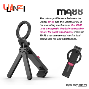 Ulanzi MA88 & MA89 Magsafe/Clamp Phone Holder Selfie & Tripod Stand for Mobile Smartphone