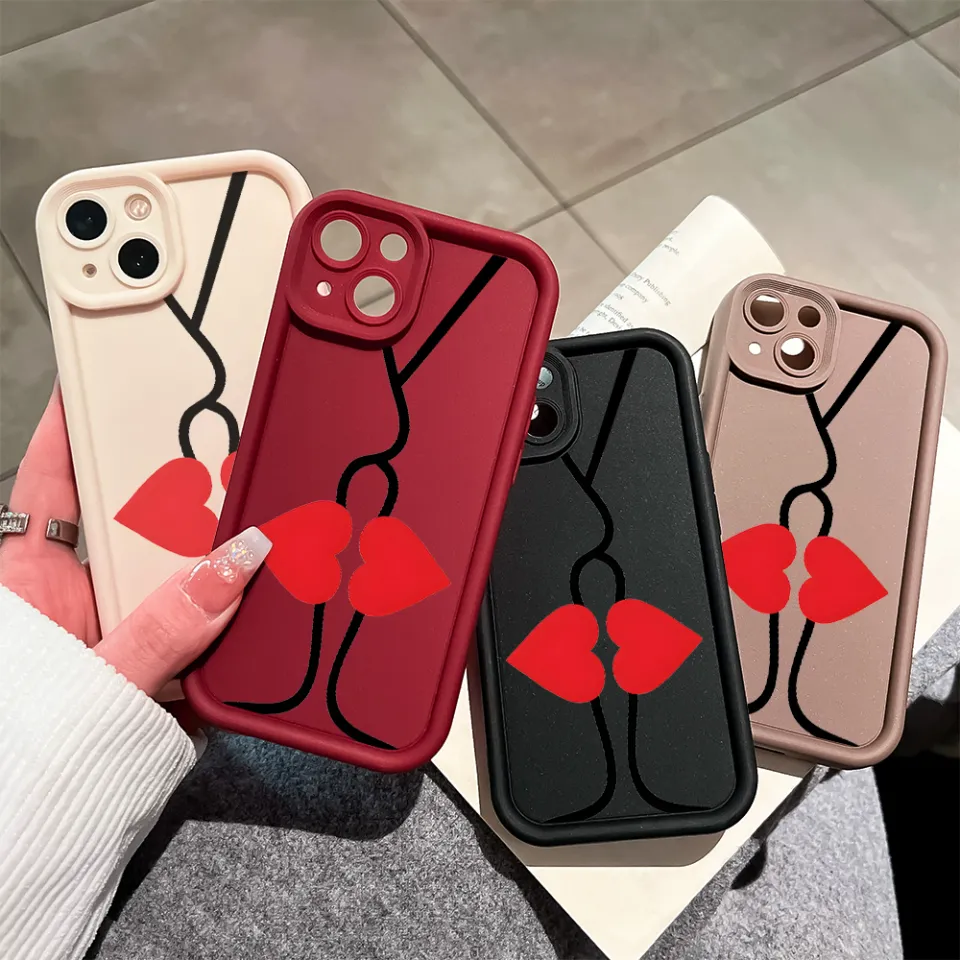 Hontinga Enthusiastic Kiss Case For iphone 15 Pro Max 11 12 13 14