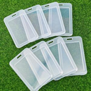 【10PCS】Transparent ID Card Plastic Card Holder Waterproof Permit Hanging Rope Card Set Protect Bank Cards