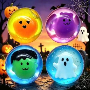 FLYING Soft Halloween Squeeze Toys Slow Rebound Bat Decompression Toy Cute Pumpkin Sensory Fidget Toy For Kids