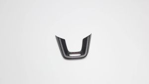 OnlyF U Real Carbon Fiber Car Interior Steering Wheel Panel Cover Trim Accessories For Acura Integra Type S A-Spec 2022 2023 2024 2025 T6H1N