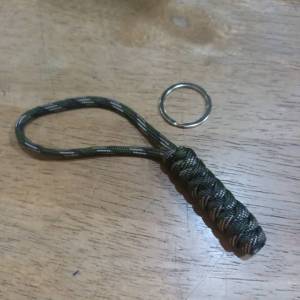 Tec40 Stainless Steel Keychain Paracord Lanyard 4mm PLYS316L UNIT 44 DIVER APPROVED พวงกุญแจ