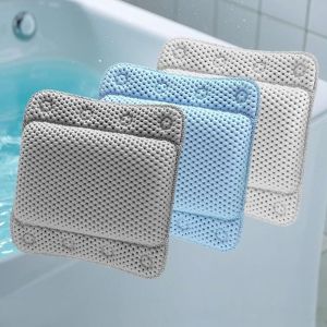 MADEWITH Vật liệu PVC Đệm kê cổ bồn tắm Mềm mại Trắng Đồ dùng phòng tắm Đệm đỡ cổ Tựa đầu bồn tắm Dành cho giờ tắm