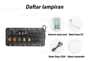Amplifier Board Audio Bluetooth USB Radio TF DIY Subwoofer D60 D10 Karaoke Power Stereo Bass Audio Karaoke FM Papan Bluetooth Power Amplifier Karaoke - Amplifier Power Bass Bluetooth Karaoke