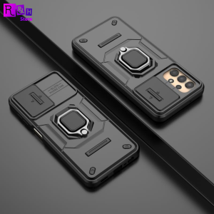 Case Samsung Galaxy M32 5G Camshield Hardcase Ring Slide Camera Anti Slip TPU+PC