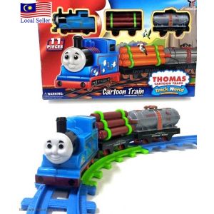 Kids Electric Train Toys complete with TRACK Electric Train Track Railway Playsets Children Toys Mainan Kereta Api