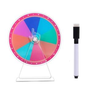 Tabletop Prize Turn Plate Erasable Reusable Fortune Wheel Fortune Party Turn Plate Wheel Prize Rotating Game Enduring