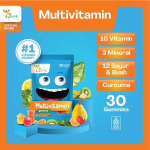 Youvit Multivitamin Anak 30 Hari dengan Vitamin C D Zink Sayur Buah untuk Tumbuh Kembang Anak