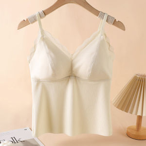 Lace Camisole for Women Seamless Padded Wireless Bra with Adjustable Straps L-XL Ladies Underwear-152c4c8b