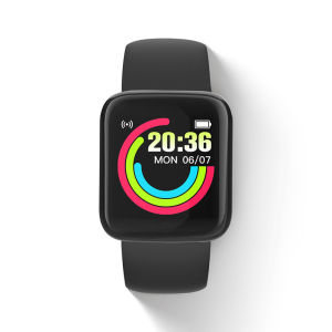 สมาร์ทวอทช์ Y68 สมาร์ทวอทช์บลูทูธนาฬิกาหน้าจอสัมผัส IOS Android Heart Rate Monitor เดินวิ่ง Smart Watch ส่งที่ชาร์จ