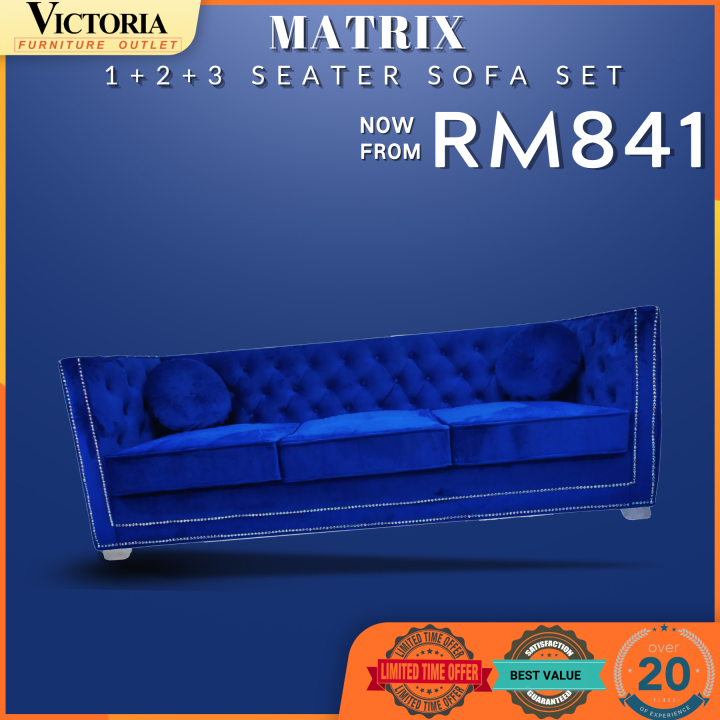 [VICTORIA FURNITURE] Matrix Mid Century 1 seater sofa / 2 seater sofa