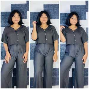Setelan Kemeja Crop Dewasa Terbaru Murah