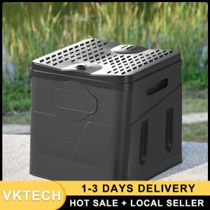 โถนั่งชักโครกพับได้สำหรับการตั้งแคมป์ - โถนั่งชักโครกพกพาสำหรับการเดินทางและชายหาด - น้ำหนักเบาและสะดวก