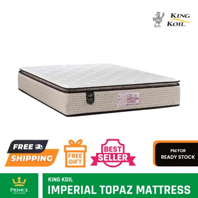*CLEARANCE* King Koil IMPERIAL TOPAZ Mattress 13in Pocketed Coil Available Sizes (King Queen Super Single Single)
