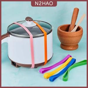 N2HAO  1PC Silicone ban nhạc cao su đàn hồi cao su gói ban nhạc thêm lớn ban nhạc cao su cho máy tính xách tay văn phòng ngoài trời bánh Quà Tặng