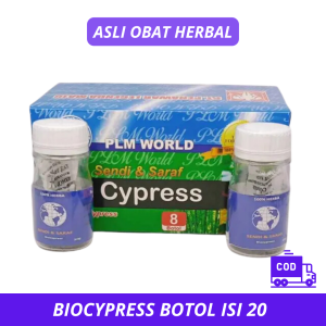 [ COD ] Biocypress 1 Botol 20 Pill - Original 100% Herbal Alami Obat Sakit Lutut - Pegal Linu Nyeri Sendi Otot Kaku Darah Beku Keseleo Nyeri Tulang