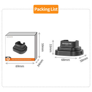 Plastic Base For DJI Osmo Pocket 4/3 Camera Detachable Car & Desktop Anti-skid Fixed Bracket Stand Accesspry