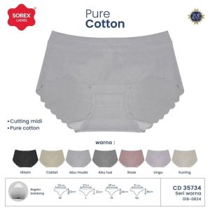 SOREX 35734 CELANA DALAM SOREX SEAMLESS CUTTING MIDI TANPA JAHITAN - CD WANITA - CD SOREX - CELANA DALAM SEAMLESS