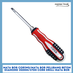 Obeng USA Bolak Balik Plus Minus +/- Multifungsi BB Panjang Pendek / Obeng 2Way Gagang Karet