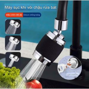 [Có video] Đầu vòi tăng áp 3 chế độ xoay 360 độ tăng áp lực nước 300% lắp vừa với hầu hết các loại vòi