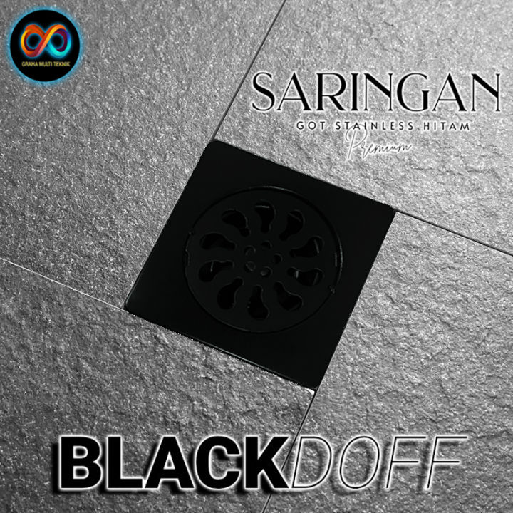 Saringan Got Kamar Mandi Murah Premium Hitam Doff / Floor Drain Hitam