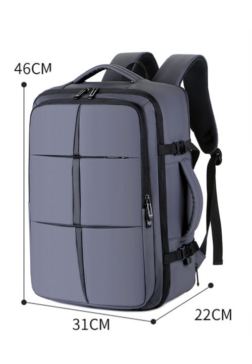 DTBG D8269 17 Inch Expandable Oxford Backpack With USB Port 31 x 46 x 22  cm- Gray Waterproof Laptop Backpack Comfortable Padded Back Design  Multi-Purpose Shoe Bin Backpack - Lazada | Lazada PH