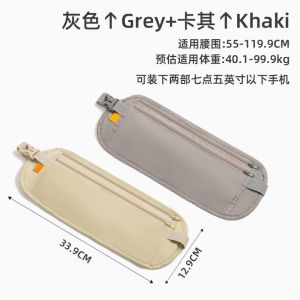 现货 户外旅游欧洲防盗腰包运动小包隐身超轻薄钱包可调节防尘Outdoor travel Europe anti-theft waist bag small bag hidden