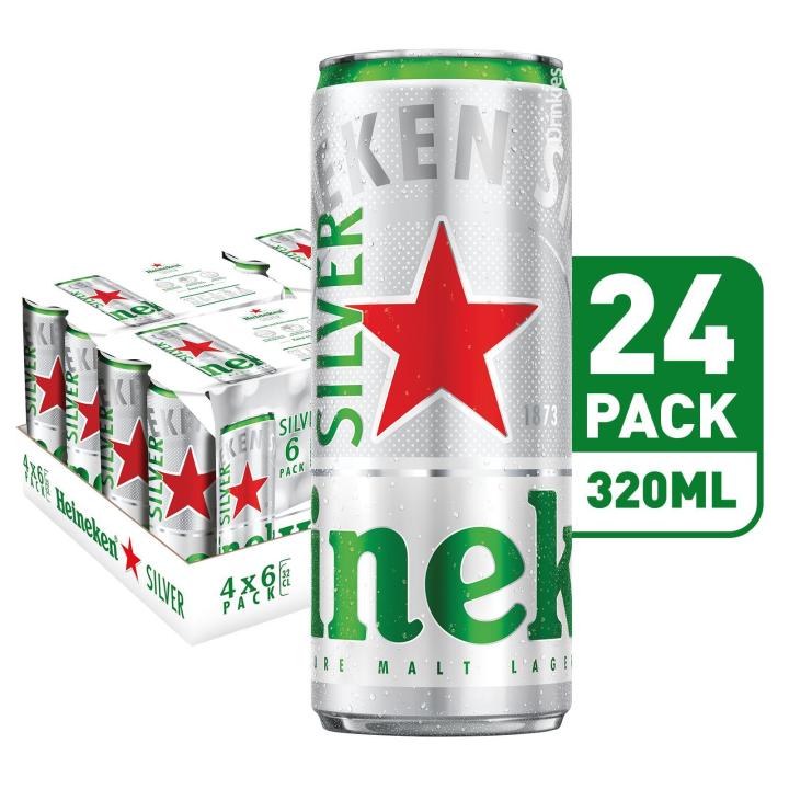 Heineken Silver Beer Can 24 X 320ML | Lazada Singapore