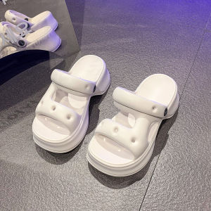 [Free Shipping] In Stock: WomenS New Spring/Summer Casual And Fashionable Sandals With A Raised Platform Featuring A Perforated Design And EVA Thick Soles Resembling Roman Sandals