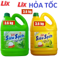 [HỎA TỐC 2h] Nước rửa chén Lix 1.4kg rửa chén Lix 1.4kg HƯƠNG CHANH. 