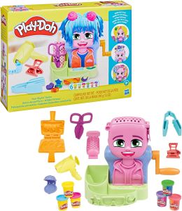 Play-Doh Hair Stylin Salon With 6 Multicolor Modeling Compound