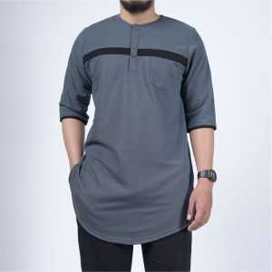 BAJU KOKO KURTA PAKISTAN DEWASA PAKAIAN MUSLIM PRIA LENGAN 3/4 PREMIUM