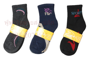 ถุงเท้าทำงาน ถุงเท้าสปอร์ต มีลาย ยกแพค 12 คู่ DSA-15 มีลาย ฟรีไซส์ ผ้านิ่ม