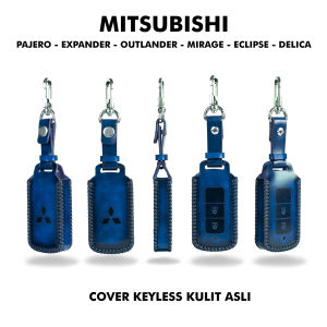 Cover Kunci Mobil Kulit Asli Multifungsi untuk Pajero Sport - Warna Variatif