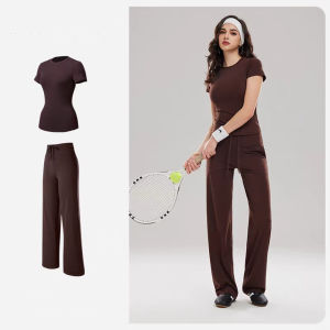 COSLEAF Áo Thun Nữ Cổ Tròn Độ Co Giãn Cao Thoáng Mát Thích Hợp Dạo Phố Và Chơi Thể Thao Như Pickleball Tennis Cầu Lông