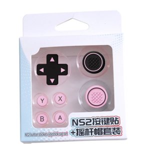 Protective Stickers Soft Joystick Covers for NS2 Controller Thumb Stick Grip Caps Cover D-pad ABXY Key Sticker Skin