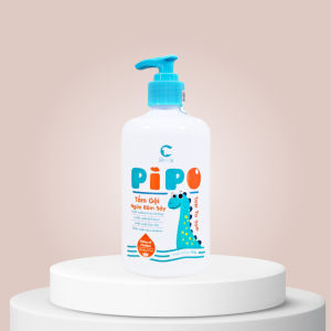 Sữa Tắm & Gội PiPo C-DETOX Chống Rôm Sảy Hương Rau Má & Trà Xanh Chai 450ml