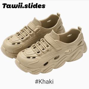 Tawii.slides Perforated Quick-Dry Hiking Sandals Non-Slip Outdoor EVA Sandals for Man