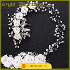 Aryio Luxury Wedding Hair Jewelry For Bridal Hair Comb Hand Made Hair Accessory New