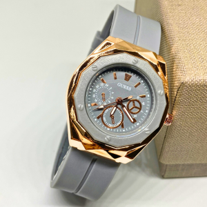 Jam Tangan Kasual Wanita Analoq Terbaru Strap Rubber Elastis Elegan Fashion Terkini