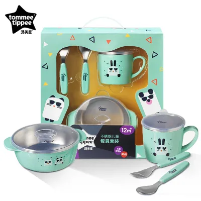 Tommee Tippee Stainless Steel Kids Tableware Set BPA-Free