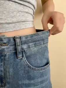 Pants Brooch Waist Buckle Pearl Butterfly Narrow Buckle Detachable Nail-Free Seam-Free Narrow-Waist Button Jeans Big To Small Narrow Butterfly Buttons Waist (6PCS)