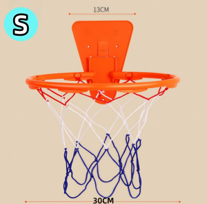 No Drill Silent Basketball Hoop – Foldable Wall Mount Indoor Basketball Goal for Kids