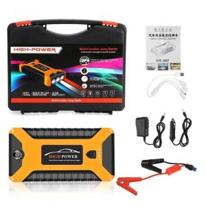 Car Jump Starter 99800mAh/12V High power Multi-function Protable Durable Emergency Powerbank LED Light USB Charging Car Jumper Set With Air Pump One-touch Start/Stop