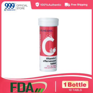 【Free Shipping】9 YOUNG-BASIC Vitamin C Effervescent Tablet Whiten Skin Strengthen Immunity
